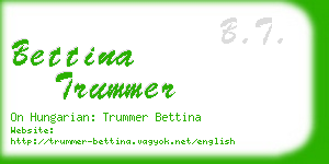 bettina trummer business card